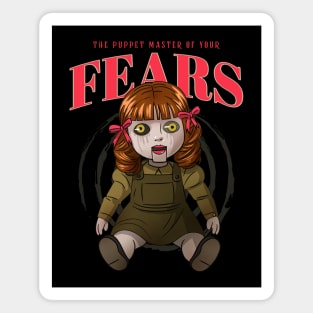 Creepy Scary Doll Fear Magnet